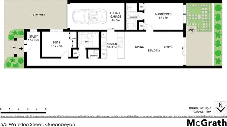 Floorplan of Homely townhouse listing, 5/5 Waterloo Street, Queanbeyan East NSW 2620