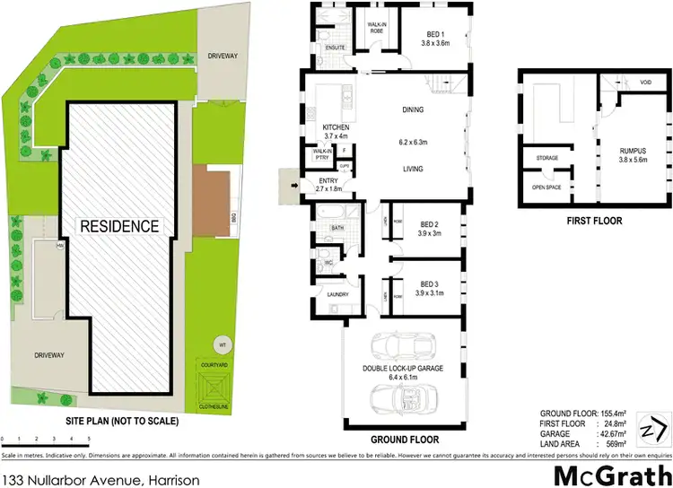 Floorplan of Homely house listing, 133 Nullarbor Avenue, Harrison ACT 2914