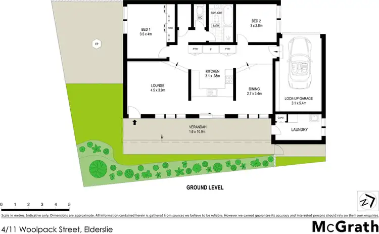 Floorplan of Homely townhouse listing, 4/11 Woolpack Street, Elderslie NSW 2570