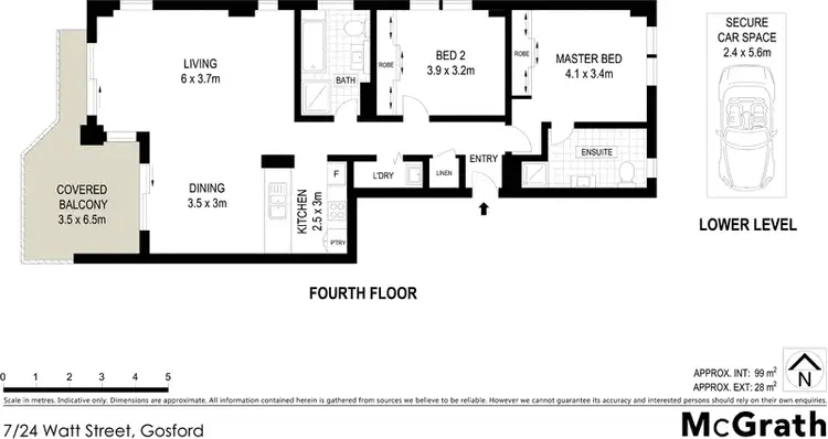 Floorplan of Homely apartment listing, 7/24 Watt Street, Gosford NSW 2250