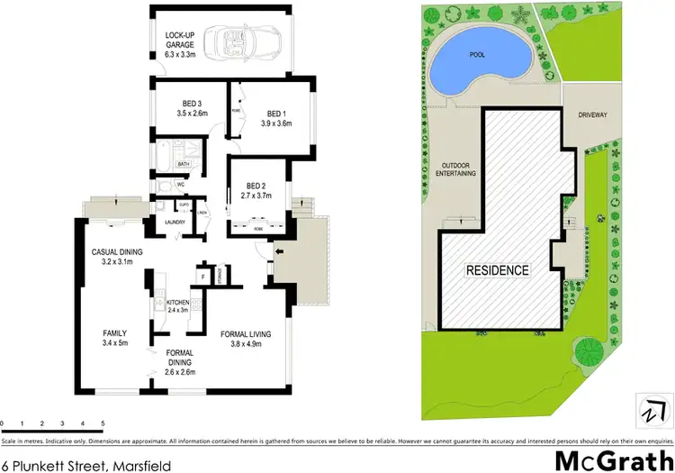 Floorplan of Homely semi-detached listing, 6 Plunkett Street, Marsfield NSW 2122