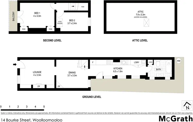 Floorplan of Homely house listing, 14 Bourke Street, Woolloomooloo NSW 2011