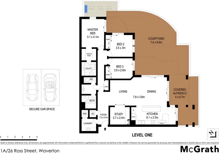 Floorplan of Homely apartment listing, 1A/26 Ross Street, Waverton NSW 2060