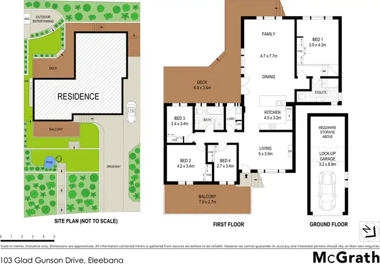 Floorplan of Homely house listing, 103 Glad Gunson Drive, Eleebana NSW 2282