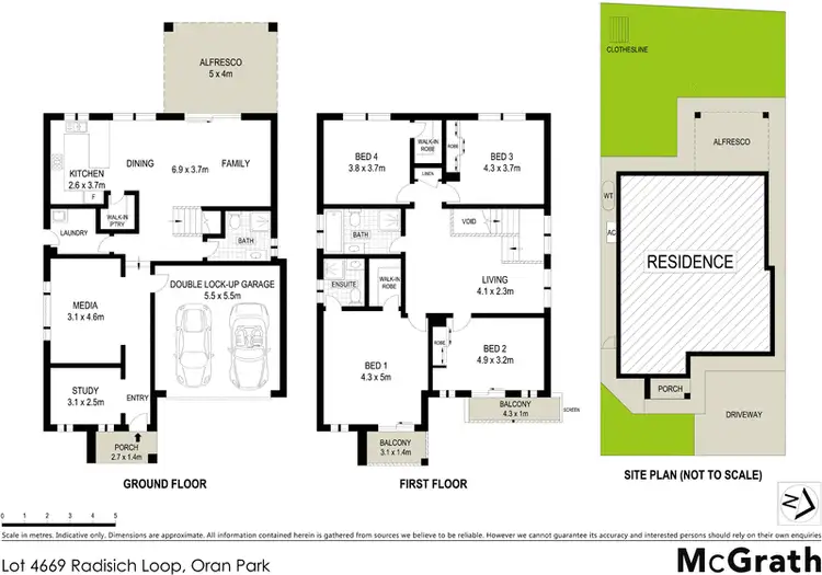 Floorplan of Homely house listing, 15 Radisich Loop, Oran Park NSW 2570