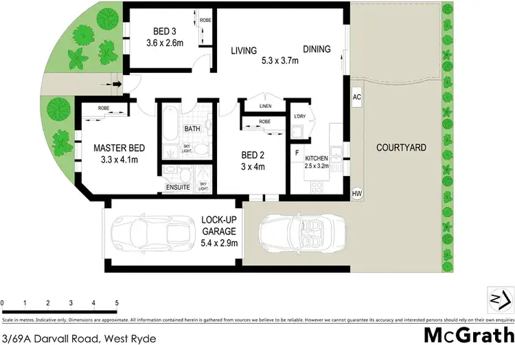 Floorplan of Homely villa listing, 3/69A Darvall Road, West Ryde NSW 2114