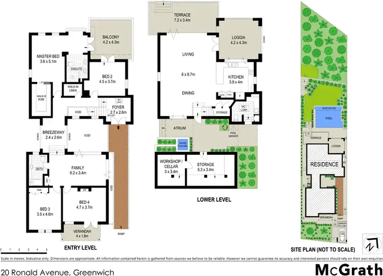 Floorplan of Homely house listing, 20 Ronald Avenue, Greenwich NSW 2065