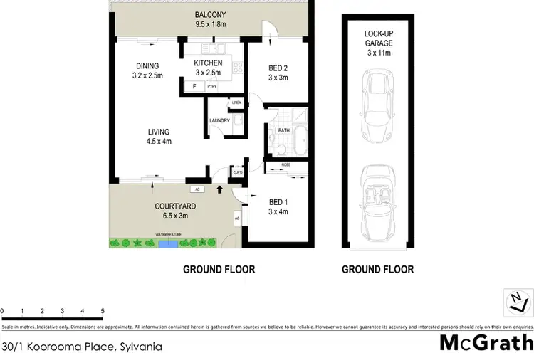 Floorplan of Homely apartment listing, 30/1 Koorooma Place, Sylvania NSW 2224