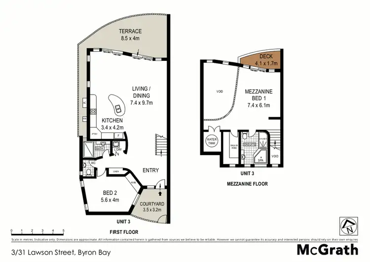Floorplan of Homely apartment listing, 3/31 Lawson Street, Byron Bay NSW 2481