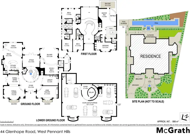 Floorplan of Homely house listing, 44 Glenhope Road, West Pennant Hills NSW 2125