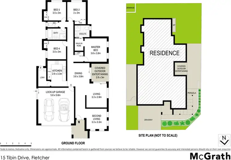 Floorplan of Homely house listing, 15 Tibin Drive, Fletcher NSW 2287