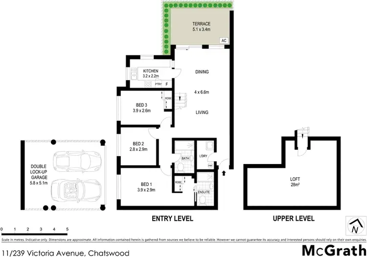 Floorplan of Homely apartment listing, 11/239 Victoria Avenue, Chatswood NSW 2067