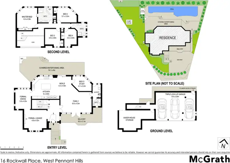 Floorplan of Homely house listing, 16 Rockwall Place, West Pennant Hills NSW 2125