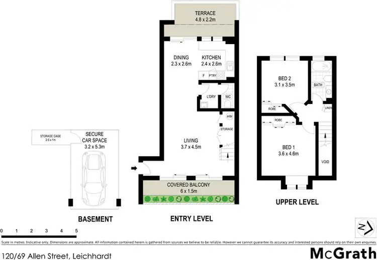 Floorplan of Homely apartment listing, 120/69 Allen Street, Leichhardt NSW 2040