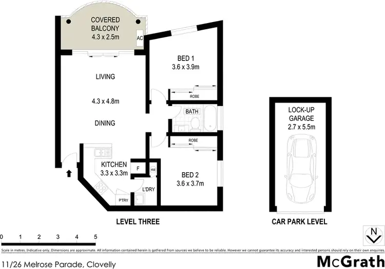 Floorplan of Homely apartment listing, 11/26 Melrose Parade, Clovelly NSW 2031