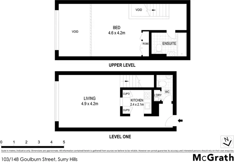 Floorplan of Homely apartment listing, 103/148 Goulburn Street, Surry Hills NSW 2010