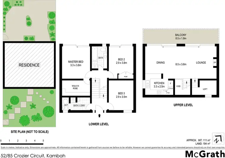 Floorplan of Homely townhouse listing, 52/85 Crozier Circuit, Kambah ACT 2902
