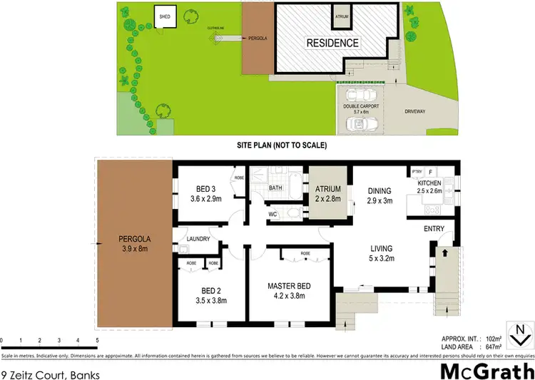 Floorplan of Homely house listing, 9 Zeitz Court, Banks ACT 2906
