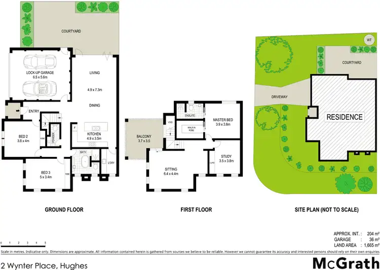 Floorplan of Homely townhouse listing, 2 Wynter Place, Hughes ACT 2605