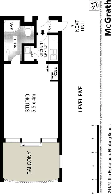 Floorplan of Homely unit listing, 244/51 The Esplanade, Ettalong Beach NSW 2257