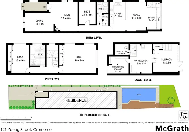 Floorplan of Homely house listing, 121 Young Street, Cremorne NSW 2090