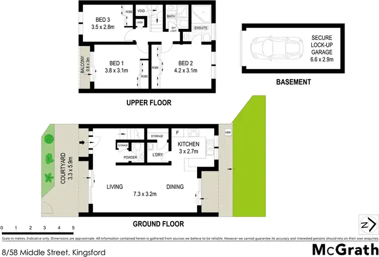 Floorplan of Homely apartment listing, 8/58 Middle Street, Kingsford NSW 2032