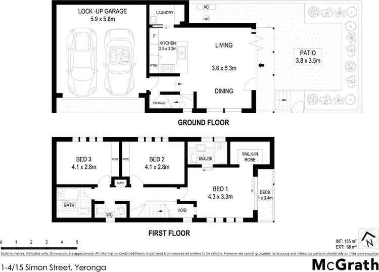 Floorplan of Homely townhouse listing, 2/15 Simon Street, Yeronga QLD 4104