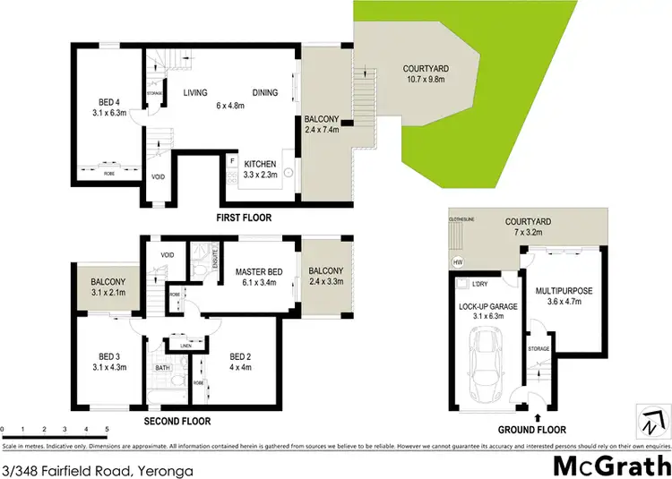 Floorplan of Homely townhouse listing, 3/348 Fairfield Road, Yeronga QLD 4104