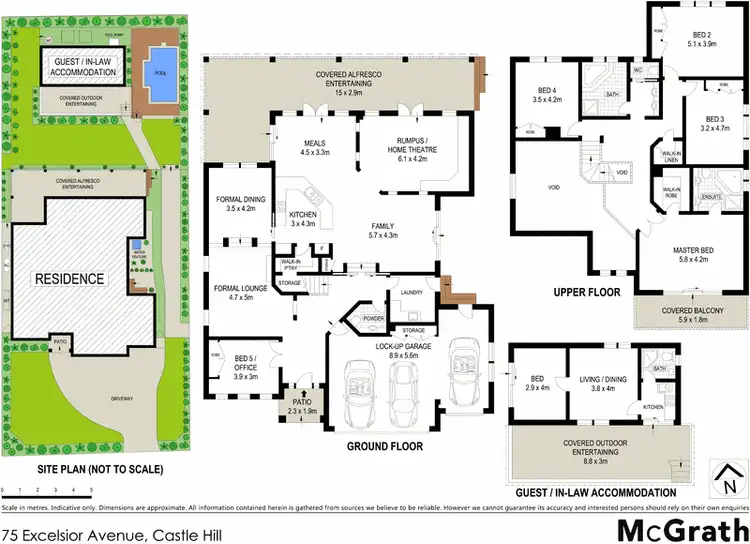 Floorplan of Homely house listing, 75 Excelsior Avenue, Castle Hill NSW 2154