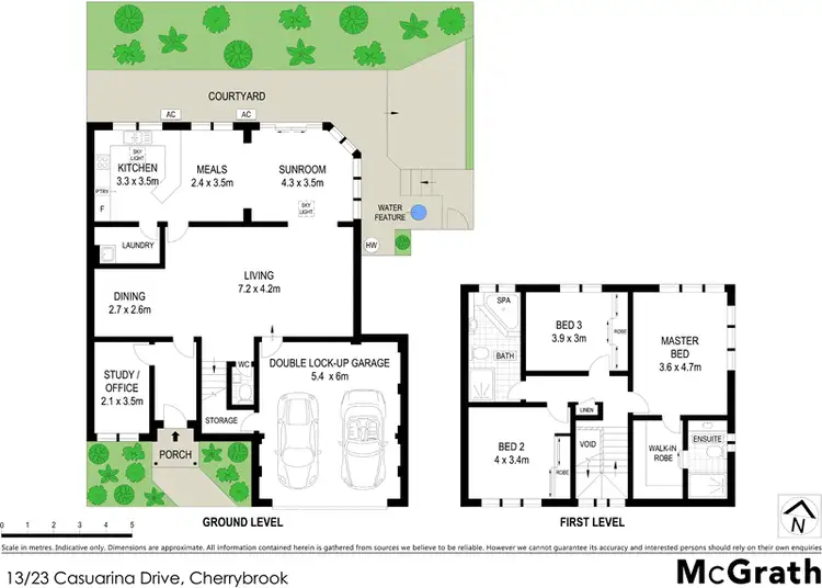 Floorplan of Homely townhouse listing, 13/23 Casuarina Drive, Cherrybrook NSW 2126
