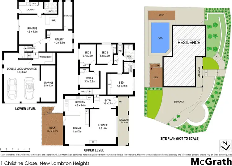 Floorplan of Homely house listing, 1 Christine Close, New Lambton Heights NSW 2305