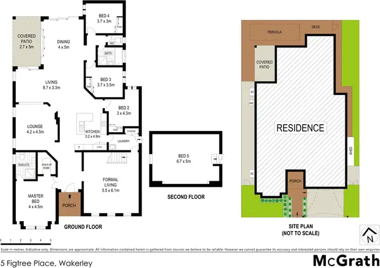 Floorplan of Homely house listing, 5 Figtree Place, Wakerley QLD 4154