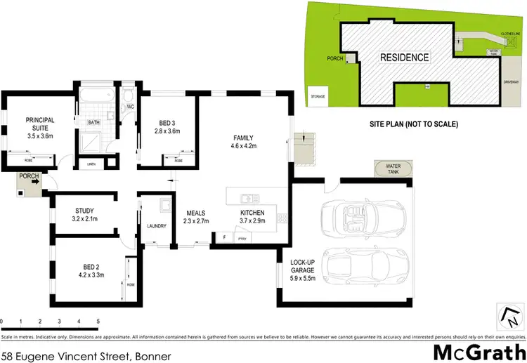 Floorplan of Homely house listing, 58 Eugene Vincent Street, Bonner ACT 2914
