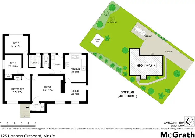 Floorplan of Homely house listing, 125 Hannan Crescent, Ainslie ACT 2602