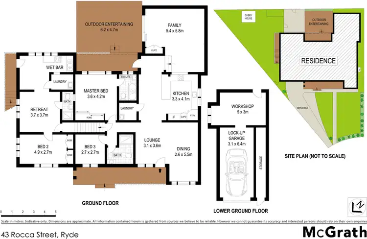 Floorplan of Homely house listing, 43 Rocca Street, Ryde NSW 2112