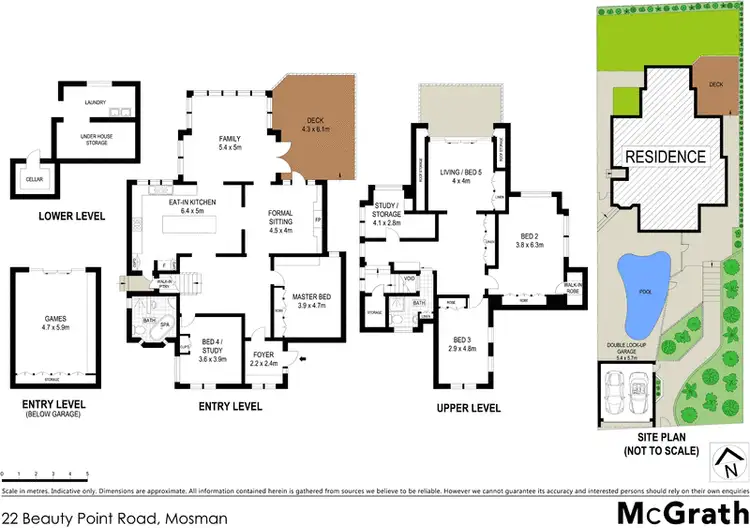 Floorplan of Homely house listing, 22 Beauty Point Road, Mosman NSW 2088