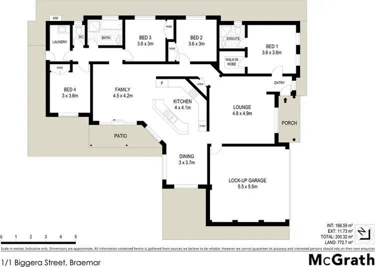 Floorplan of Homely house listing, 1/1 Biggera Street, Braemar NSW 2575