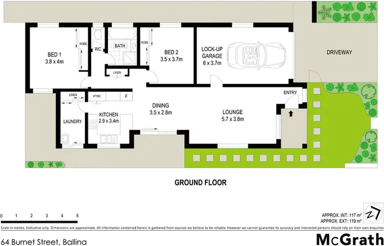 Floorplan of Homely house listing, 64 Burnet Street, Ballina NSW 2478