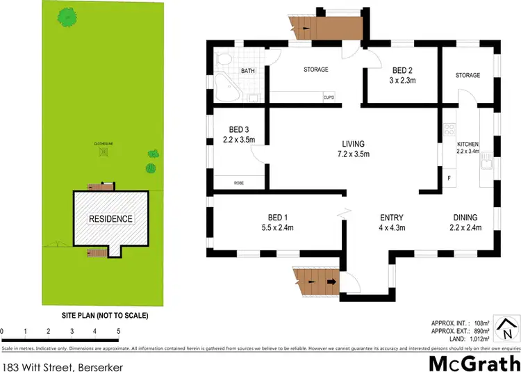Floorplan of Homely house listing, 183 Witt Street, Berserker QLD 4701