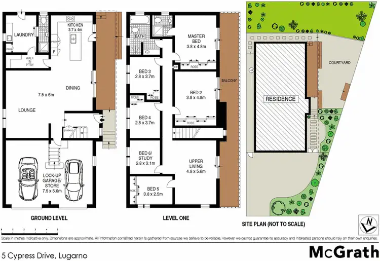Floorplan of Homely house listing, 5 Cypress Drive, Lugarno NSW 2210