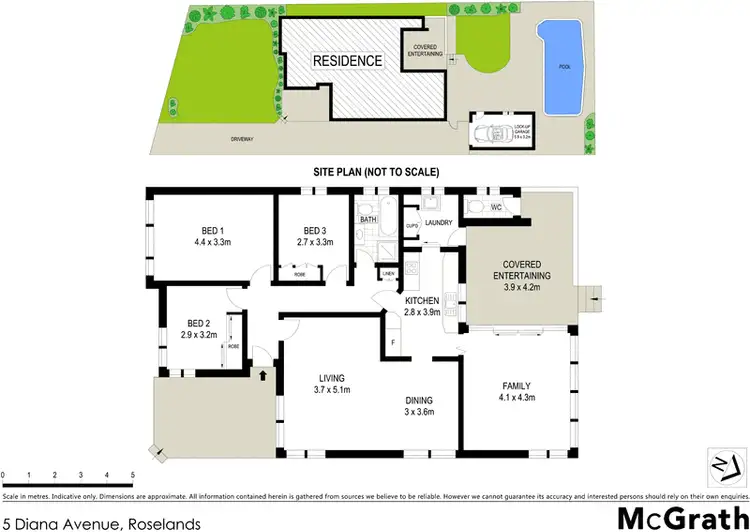 Floorplan of Homely house listing, 5 Diana Avenue, Roselands NSW 2196