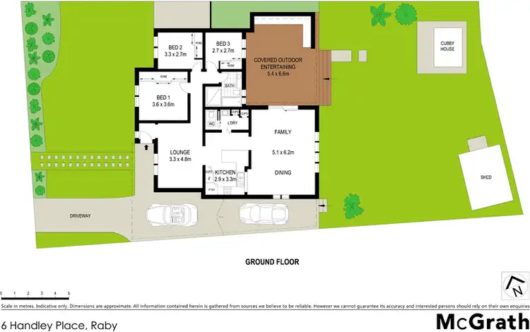 Floorplan of Homely house listing, 6 Handley Place, Raby NSW 2566