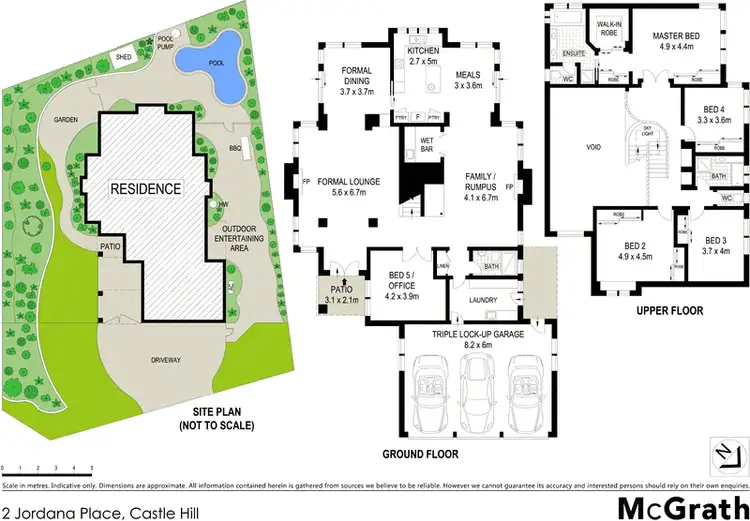 Floorplan of Homely house listing, 2 Jordana Place, Castle Hill NSW 2154