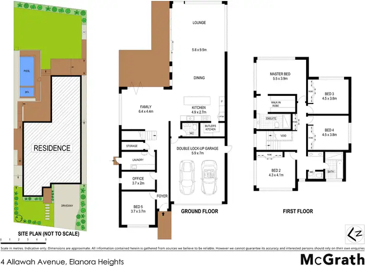 Floorplan of Homely house listing, 4 Allawah Avenue, Elanora Heights NSW 2101