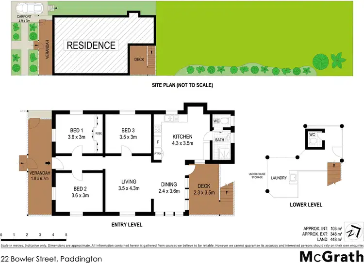 Floorplan of Homely house listing, 22 Bowler Street, Paddington QLD 4064