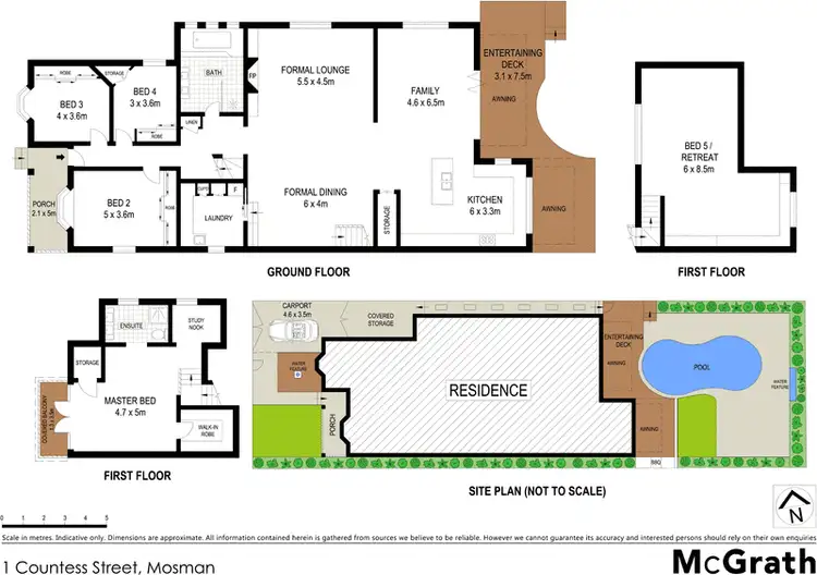 Floorplan of Homely house listing, 1 Countess Street, Mosman NSW 2088