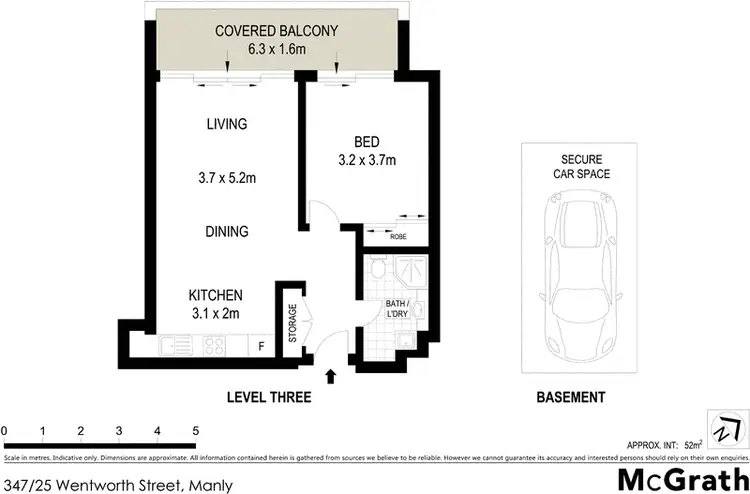 Floorplan of Homely apartment listing, 347/25 Wentworth Street, Manly NSW 2095