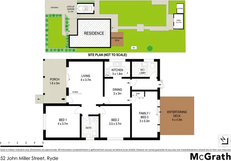 Floorplan of Homely house listing, 52 John Miller Street, Ryde NSW 2112