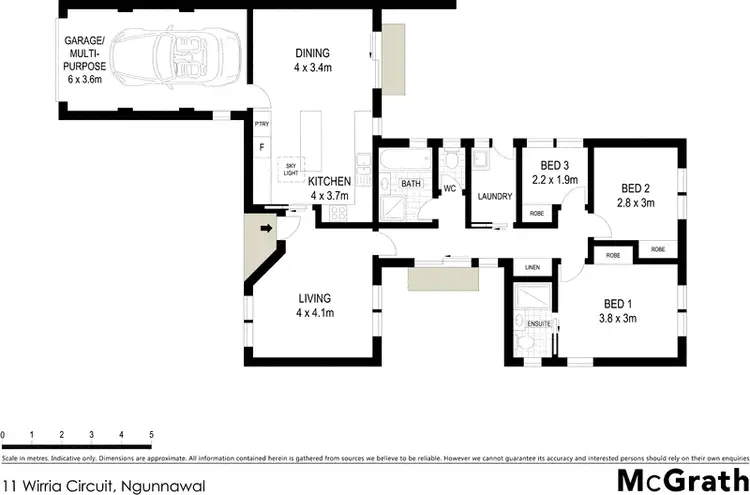Floorplan of Homely house listing, 11 Wirria Circuit, Ngunnawal ACT 2913