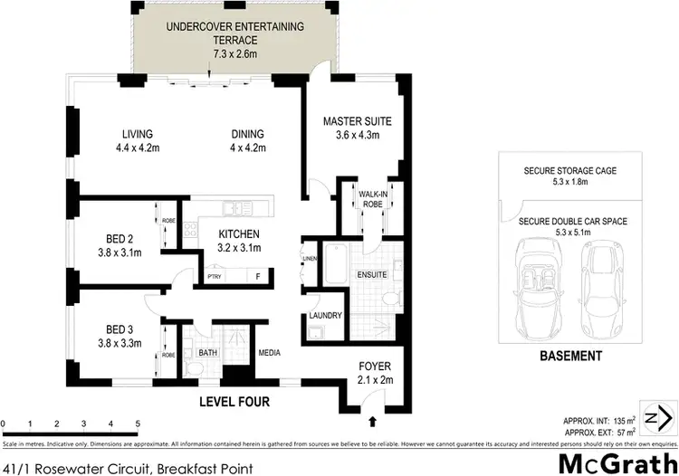 Floorplan of Homely apartment listing, 41/1 Rosewater Circuit, Breakfast Point NSW 2137